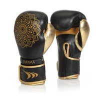 Rękawice kobiece MANDALA BLACK/GOLD 10 oz