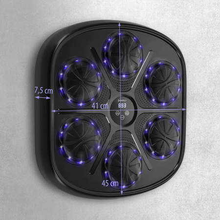 TB03 ELEKTRONICZNA TARCZA BOKSERSKA BLUETOOTH Z MUZYKĄ I RĘKAWICAMI HMS