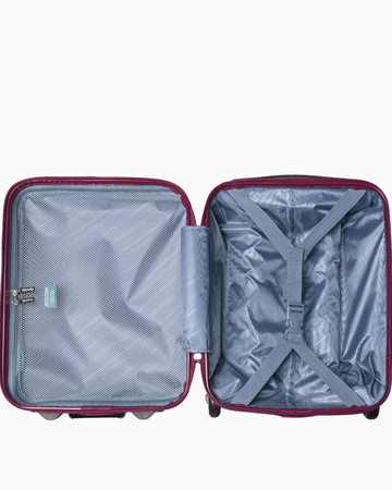 Mini walizka kabinowa Puccini Paris bordowa