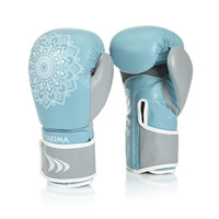 Rękawice kobiece MANDALA WHITE/BLUE 8 oz