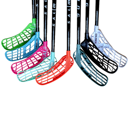 Kij do unihokeja Salming Rush  29 Lewy. 96(107) cm Łopatka pomarańczowa