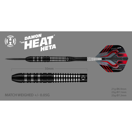 Rzutki Harrows Damon Heta 90% steeltip