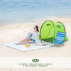 NC3173 ZIELONY NAMIOT PLAŻOWY SAMOROZKŁADAJĄCY PODŁOGA NILS