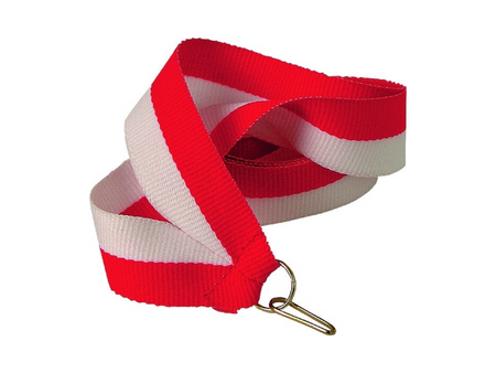 Wstążka biało - czerwona 11mm