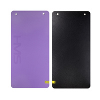 MFK01 VIOLET-BLACK MATA FITNESS KLUBOWA Z OTWORAMI HMS PREMIUM
