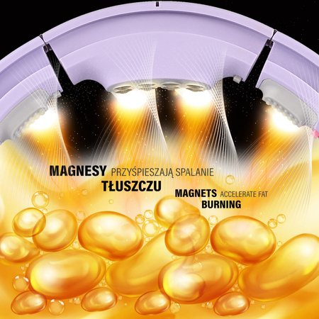 ZESTAW HULA HOP MAGNETYCZNY VIOLET HHM13 Z LICZNIKIEM HMS + PAS WYSZCZUPLAJĄCY BR163 RED