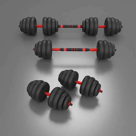 SGN140 PRO SET 6W1 ZESTAW CIĘŻARÓW 40KG HMS