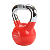 KTC08 RED KETTLEBELL ŻELIWNY POKRYTY WINYLEM Z CHROMOWANYM UCHWYTEM HMS