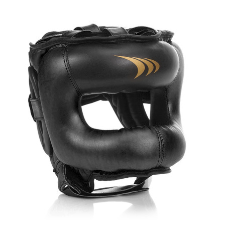 Kask bokserski z osłoną nosa - PRO CZARNY M