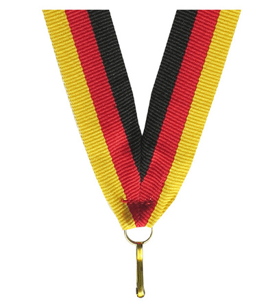 Wstążka czarno-czerwono-żółta 11 mm