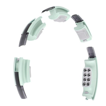 ZESTAW HULA HOP MAGNETYCZNY GREEN HHM13 Z LICZNIKIEM HMS + PAS WYSZCZUPLAJĄCY BR163 RED