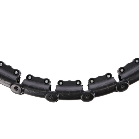 HHW02 HULA HOP BLACK Z WYPUSTKAMI I OBCIĄŻNIKIEM HMS