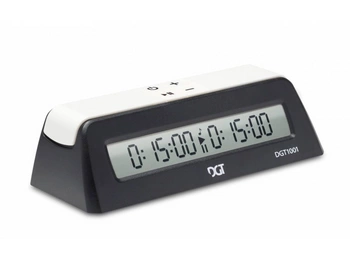 DGT 1001 Czarny - Zegar szachowy dla szkół i klubów