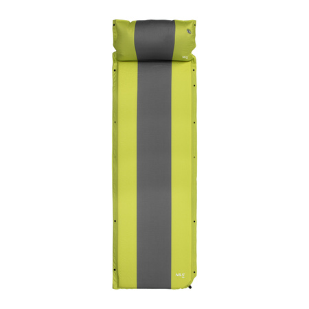 NC4349 ZIELONO-SZARA MATA SAMOPOMPUJĄCA Z PODUSZKĄ NILS CAMP