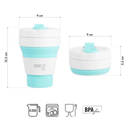 Kubek silikonowy składany NILS NC4103 