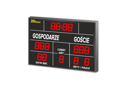 Elektroniczna tablica wyników 3D Sport TW-30-1
