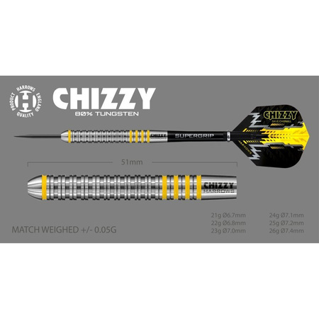 Rzutki Harrows Chizzy 80% Steeltip