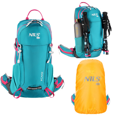 NC1950 PLECAK TURYSTYCZNY TURKUSOWY CAVER 18L NILS CAMP