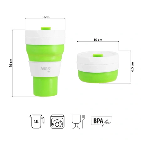 Kubek silikonowy składany NILS NC4103 