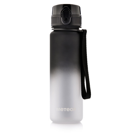 Bidon sportowy Meteor 500 ml czarny / biały