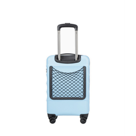Walizka kabinowa Puccini Valencia jasnoniebieska