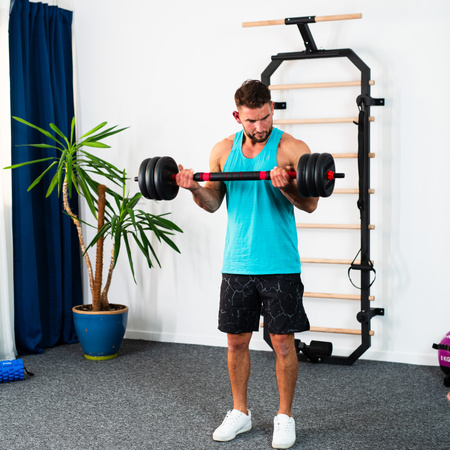 SGN140 PRO SET 6W1 ZESTAW CIĘŻARÓW 40KG HMS