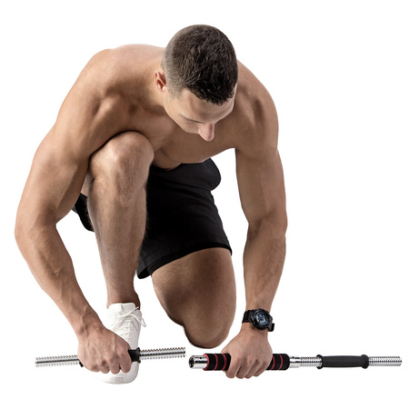 STC21 SZTANGIELKI REGULOWANE W WALIZCE CHROMOWANE 20KG HMS