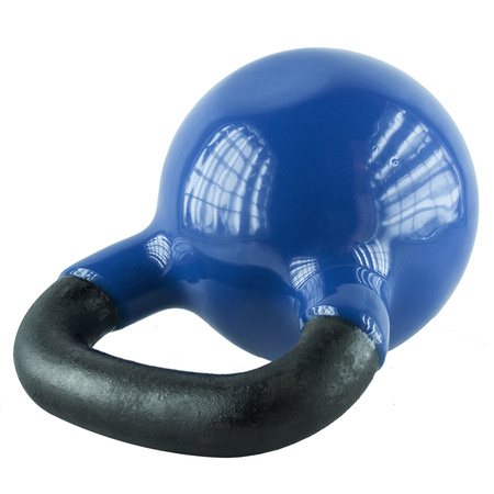 KNV28 BLUE KETTLEBELL ŻELIWNY POKRYTY WINYLEM HMS
