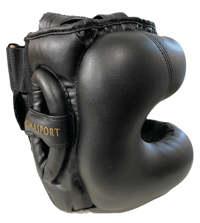 Kask bokserski z osłoną nosa - PRO CZARNY M