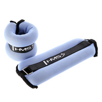 OB04 BLUE OBCIĄŻNIKI DO ĆWICZEŃ NA KOSTKI I NADGARSTKI 2 x 1KG HMS