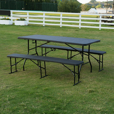 NC1618 STÓŁ TURYSTYCZNY 180 CM ANTRACYT NILS CAMP