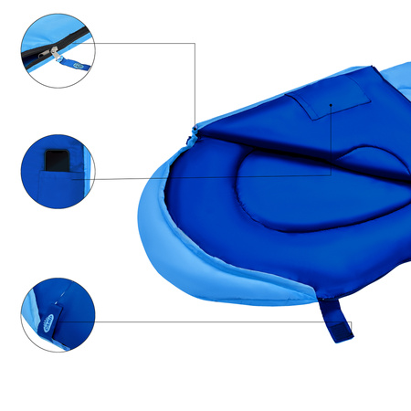 NC2007 NIEBIESKI ŚPIWÓR JUNIOR NILS CAMP