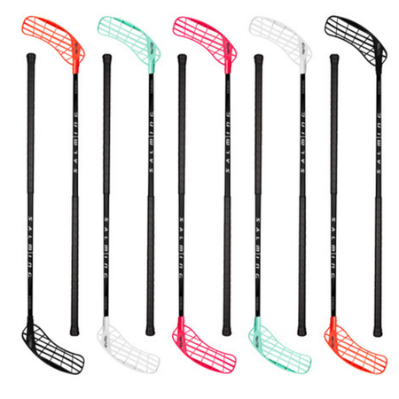 Kij do unihokeja Salming Rush  29 Lewy. 96(107) cm Łopatka pomarańczowa