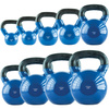 KNV28 BLUE KETTLEBELL ŻELIWNY POKRYTY WINYLEM HMS