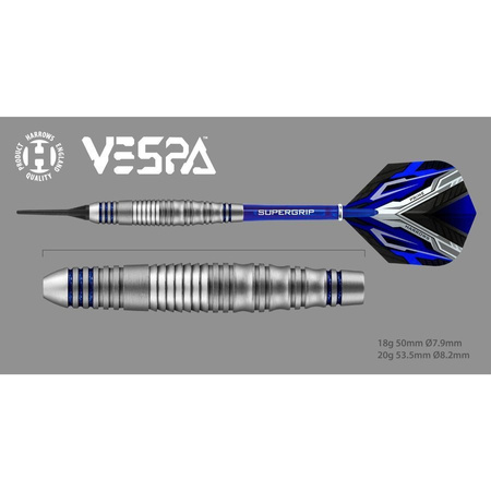 Rzutki Harrows Vespa Brass Softip