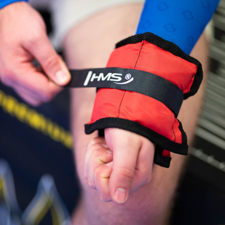 OB02 RED OBCIĄŻNIKI DO ĆWICZEŃ NA KOSTKI I NADGARSTKI 2 x 0.7 KG HMS