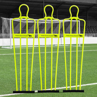 Mur piłkarski AirFlow, 180cm, Pasywny obrońca Żółty