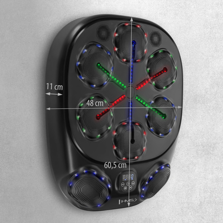 TB10 ELEKTRONICZNA TARCZA BOKSERSKA BLUETOOTH Z MUZYKĄ I RĘKAWICAMI BATERIA 4000MAH HMS