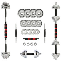 STC21 SZTANGIELKI REGULOWANE W WALIZCE CHROMOWANE 20KG HMS