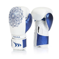 Rękawice kobiece MANDALA WHITE/BLUE 12 oz