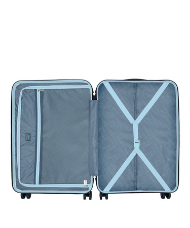 Średnia walizka Puccini Valencia jasnoniebieska