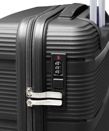 Średnia walizka Puccini Casablanca czarna