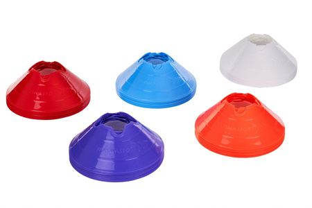 Wysepki, stożki, kapturki, grzybki treningowe pod laskę Biały