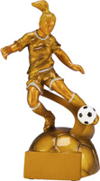 Statuetka odlewana RF8001 piłka nożna kobiet