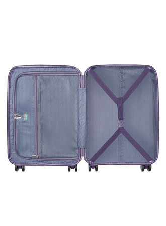 Walizka kabinowa Puccini Casablanca fioletowa