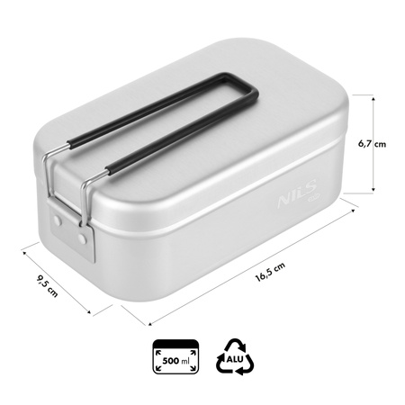 NC4201 MENAŻKA ALUMINIOWA 500 ML NILS CAMP