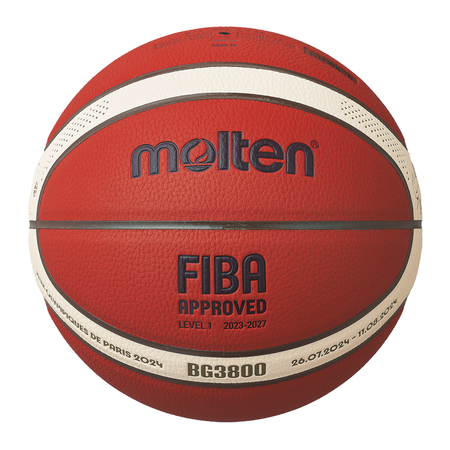 B7G3800-2-S4F Piłka do koszykówki Molten BG3800 Igrzyska Olimpijskie Paryż 2024