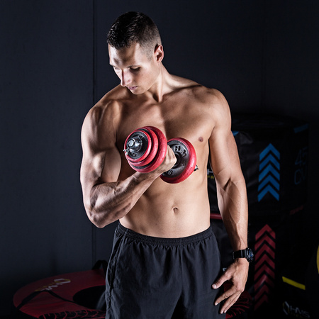 SGGX20 SZTANGIELKI REGULOWANE GUMOWANE 20KG HMS