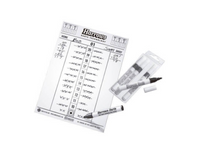 Tablica suchościeralna do darta DRY Wipe Score Board