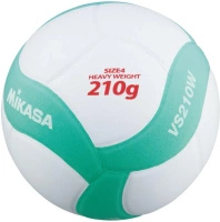 Piłka siatkowa Mikasa VS210W biało - zielona r. 4